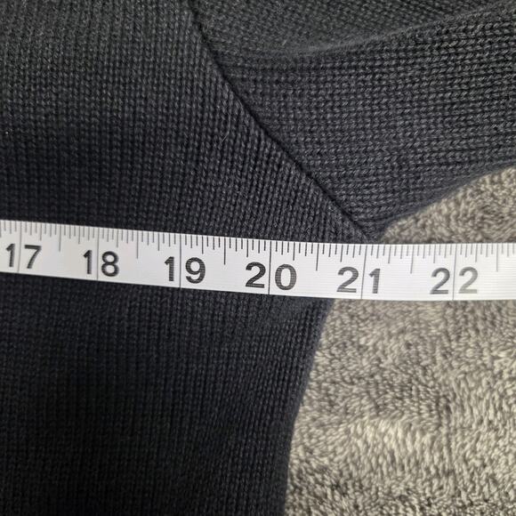 Vintage Novelty Cardigan Sweater Wine Grapes Grapevine Black Size Large - Picture 5 of 6